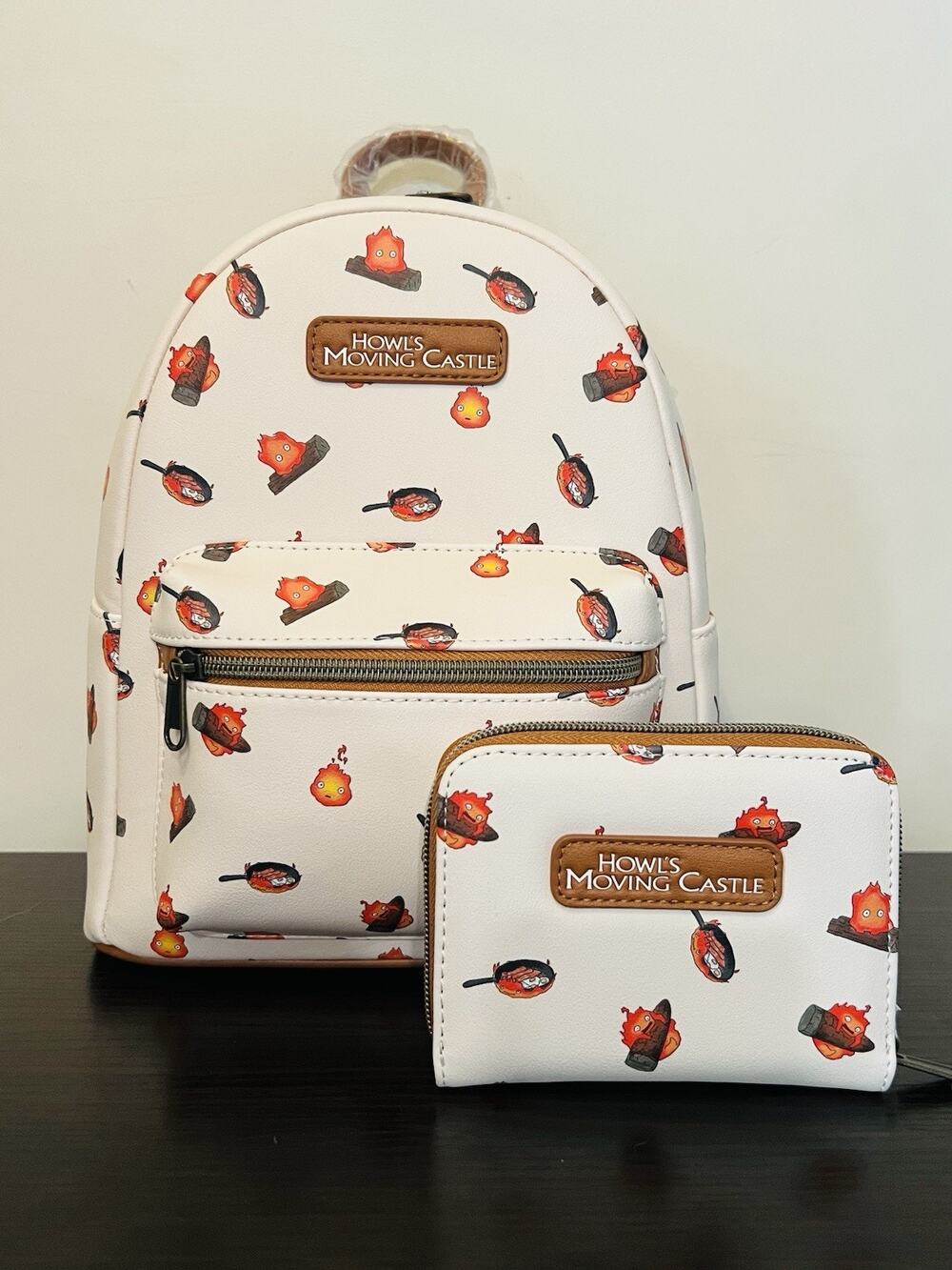 Loungefly Studio Ghibli Howl's Moving Castle Calcifer Mini Backpack Wallet
